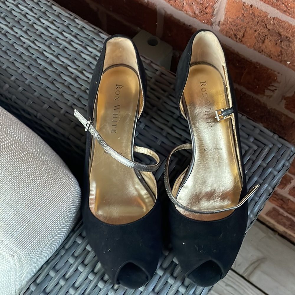 Ron white made in Italy 38.5 chunky heel - Picture 3 of 9